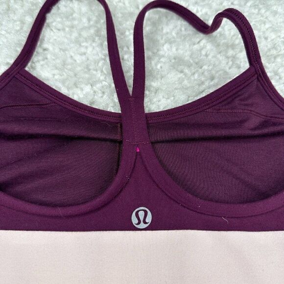 Lululemon Power Y Tank Top Pow Stripe Raspberry Glo Striped - Picture 5 of 9